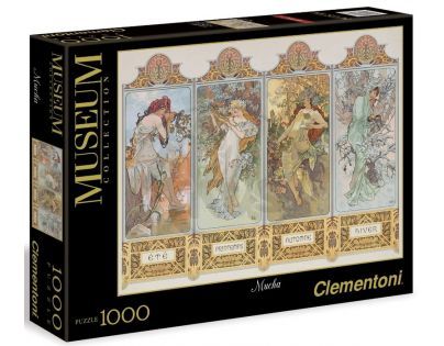 Clementoni Mucha Štyri ročné obdobia 1000 dielov