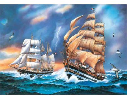 Clementoni 33C31481 - Puzzle 1000,Plachetnice