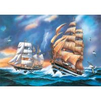 Clementoni 33C31481 - Puzzle 1000,Plachetnice 2