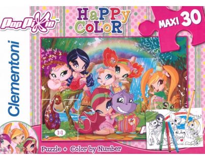 Clementoni Puzzle Pop Pixie (30 dílků) + Vymaluj si podle čísel