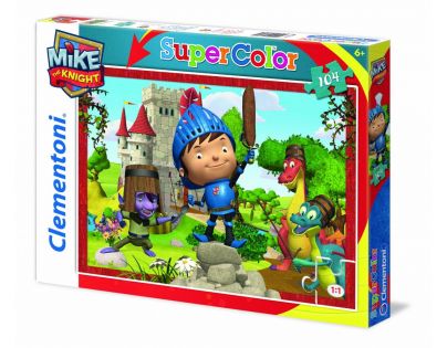 Clementoni Puzzle Supercolor 104 dílků Rytíř Mike
