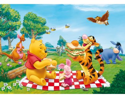 Clementoni Puzzle Supercolor 104 dílků, Medvídek Pú
