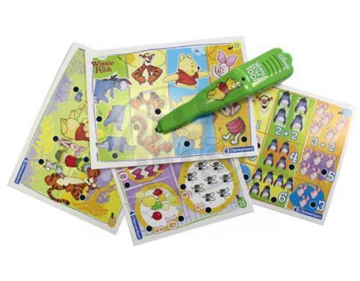 Clementoni 60387 - Kvízové kartičky a elektronické pero - Medvídek Pú