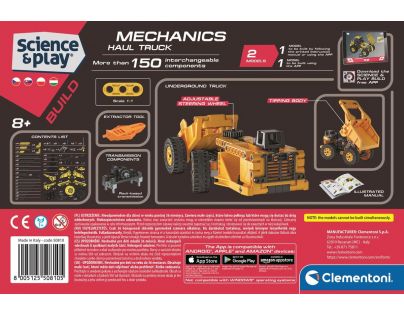 Clementoni Science & Play Mechanické laboratórium Ťažobné autá