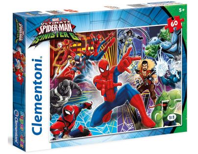 Clementoni Spiderman a Sinister 6 Puzzle Supercolor 60 dielikov