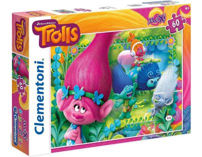 Clementoni Trollovia Puzzle Maxi Supercolor 60 dielikov