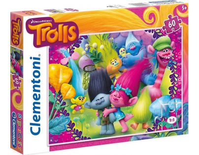 Clementoni Trollovia Supercolor Puzzle 60 dielikov