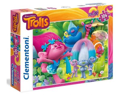 Clementoni Trollové Supercolor Maxi 104 dílků