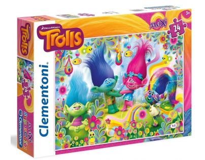 Clementoni Trollové Supercolor Puzzle Maxi 24d