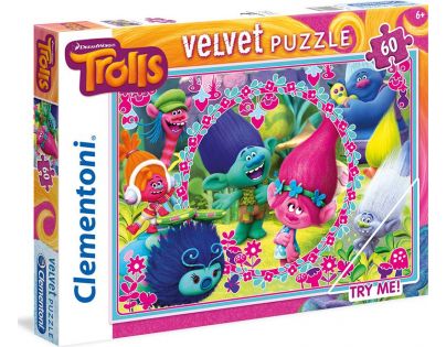 Clementoni Trollovia Velvet Puzzle 60 dielikov