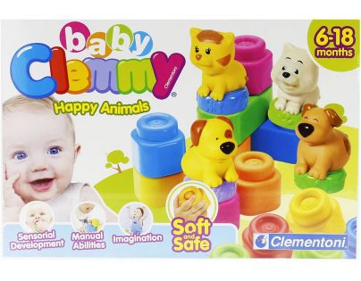 CLEMMY baby - Zvieratká a farebné kocky