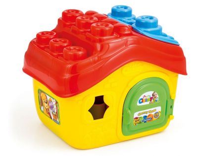 Clementoni Clemmy Baby prestrkovacie vedierko domček s 14 soft kockami