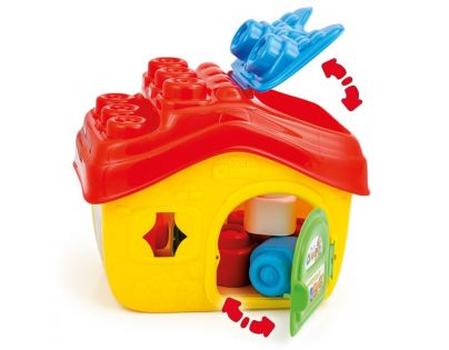 Clementoni Clemmy Baby prestrkovacie vedierko domček s 14 soft kockami