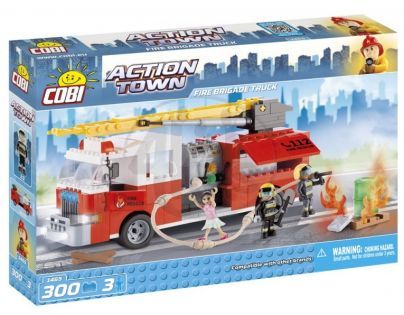 Cobi Action Town 1465 Hasičské auto s výsuvným žebříkem