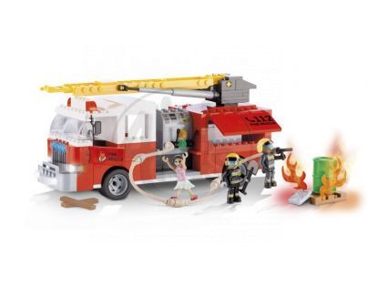 Cobi Action Town 1465 Hasičské auto s výsuvným žebříkem