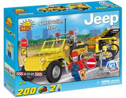 Cobi Action Town 1635 Stavební Jeep s kompresorem