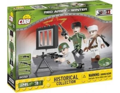 Cobi 2032 Malá armáda 3 figurky s doplňky Sovětská armáda zimní
