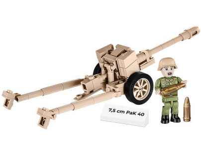 Cobi 2252 II. svetová vojna 7,5 cm PAK 40 DAK 90 dielikov