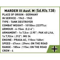 Cobi 2282 II. svetová vojna Marder III Ausf. M 5