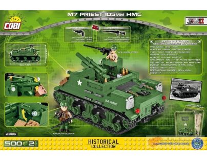Cobi 2386 SMALL ARMY II WW M7 Priest 105 mm HMC, 500 k, 2 f