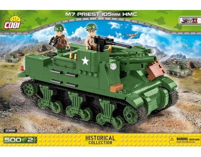 Cobi 2386 SMALL ARMY II WW M7 Priest 105 mm HMC, 500 k, 2 f