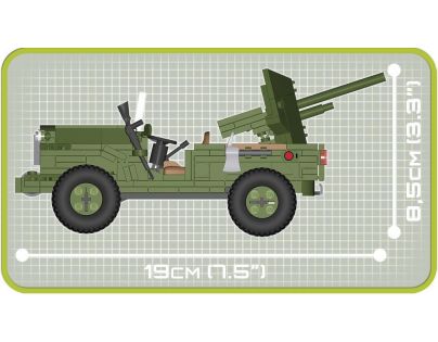 Cobi 2387 SMALL ARMY – II WW 37 mm GMC M6 Fargo, 250 k, 1 f