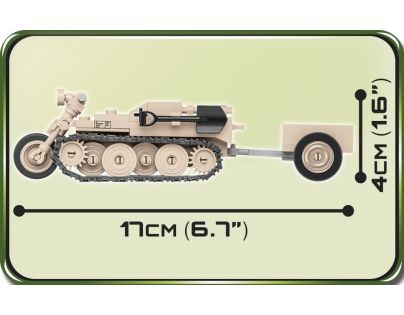 Cobi 2401 Malá armáda II. svetová vojna Sd. Kfz. 2 Kettenkrad 176 dielikov