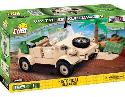 Cobi 2402 Malá armáda II. svetová vojna VW typ 82 Kübelwagen 195 dielikov