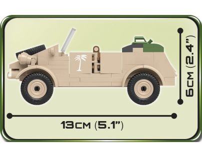 Cobi 2402 Malá armáda II. svetová vojna VW typ 82 Kübelwagen 195 dielikov