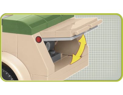 Cobi 2402 Malá armáda II. svetová vojna VW typ 82 Kübelwagen 195 dielikov