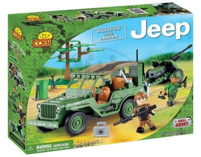 Cobi 24191 - Malá armáda - Jeep Willys MB with cannon
