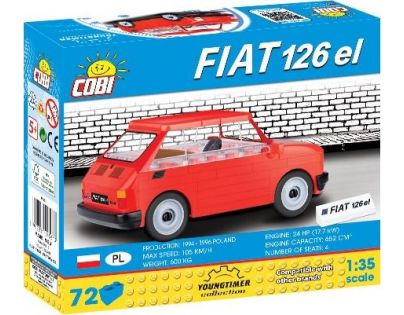 Cobi 24531 Youngtimer Malý FIAT 126p 1994-1999 1:35