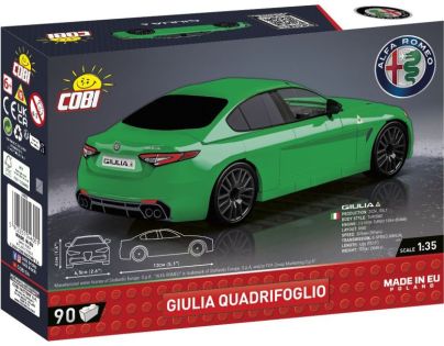 Cobi Alfa Romeo Gulia Quadrifoglio zelené - Poškodený obal