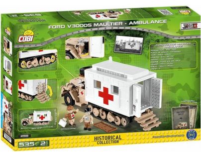 Cobi 2518 Malá armáda II. svetová vojna Ford V3000S Maultier Ambulance