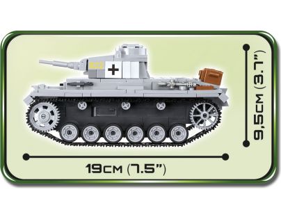 Cobi 2523 Malá armáda II. svetová vojna Panzer III Ausf E - Poškodený obal