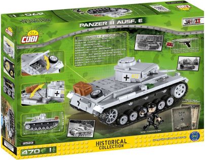 Cobi 2523 Malá armáda II. svetová vojna Panzer III Ausf E - Poškodený obal