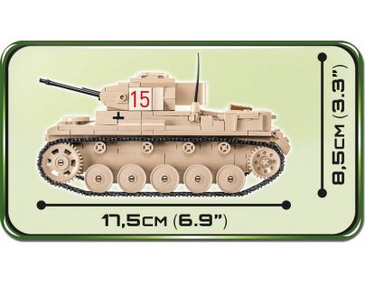Cobi 2527 Malá armáda II. svetová vojna SD.KFZ.121 Panzer II Ausf. F