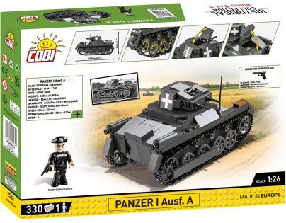 Cobi 2534 II. svetová vojna Panzer I Ausf A 330 dielikov