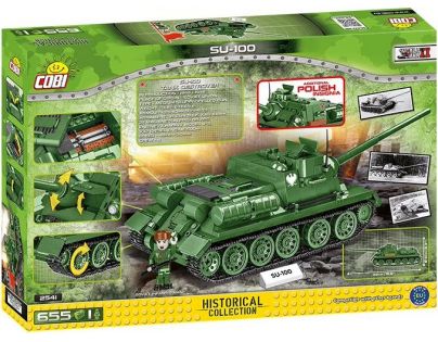 Cobi 2541 Malá armáda II. svetová vojna SU 100 Tank 655 dielikov