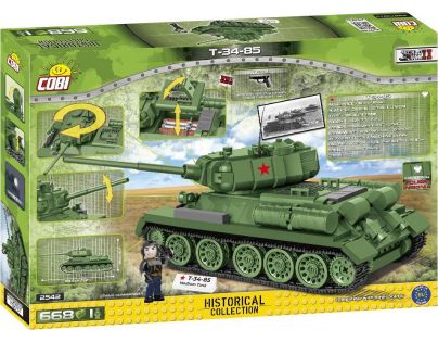 Cobi 2542 Malá armáda II. svetová vojna T-34-85 Tank 688 dielikov