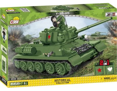 Cobi 2542 Malá armáda II. svetová vojna T-34-85 Tank 688 dielikov