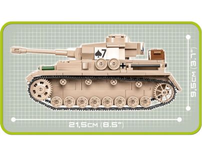 Cobi 2546 II. svetová vojna Panzer IV Ausf G DAK 559 dielikov