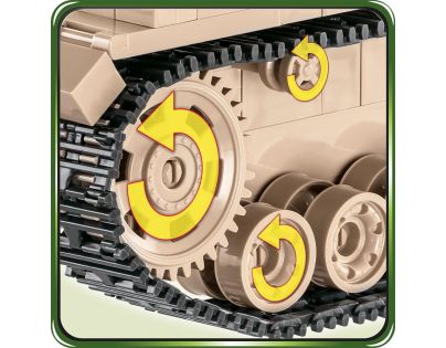 Cobi 2546 II. svetová vojna Panzer IV Ausf G DAK 559 dielikov