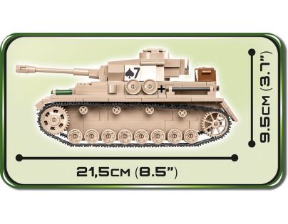 Cobi 2546 II. svetová vojna Panzer IV Ausf G DAK 559 dielikov