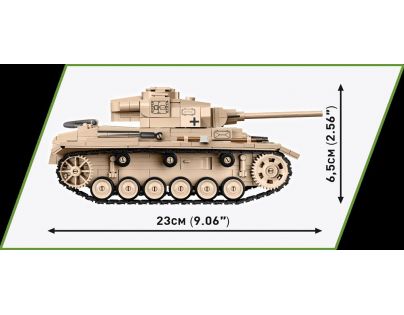 Cobi 2562 II. svetová vojna Panzer III Ausf J 2 v 1