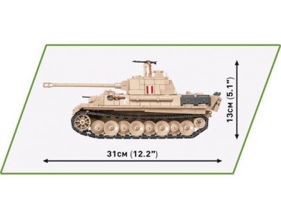 Cobi 2568 II. svetová vojna Panzer V Panther Pudel 840 dielikov
