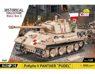 Cobi 2568 II. svetová vojna Panzer V Panther Pudel 840 dielikov