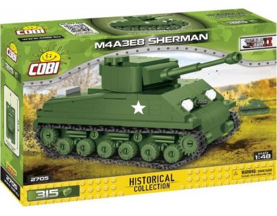 Cobi 2705 Malá armáda II. svetová vojna Sherman M4A3E8 Easy Eight 1 : 48