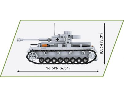 Cobi 2714 Nemecký stredný tank PzKpfW Panzer IV ausf. G 390 dielikov