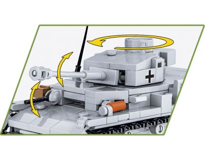 Cobi 2714 Nemecký stredný tank PzKpfW Panzer IV ausf. G 390 dielikov